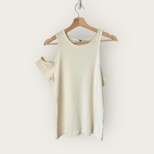 NEW Agolde Val Tank - Asymmetric One-Shoulder White, size XL